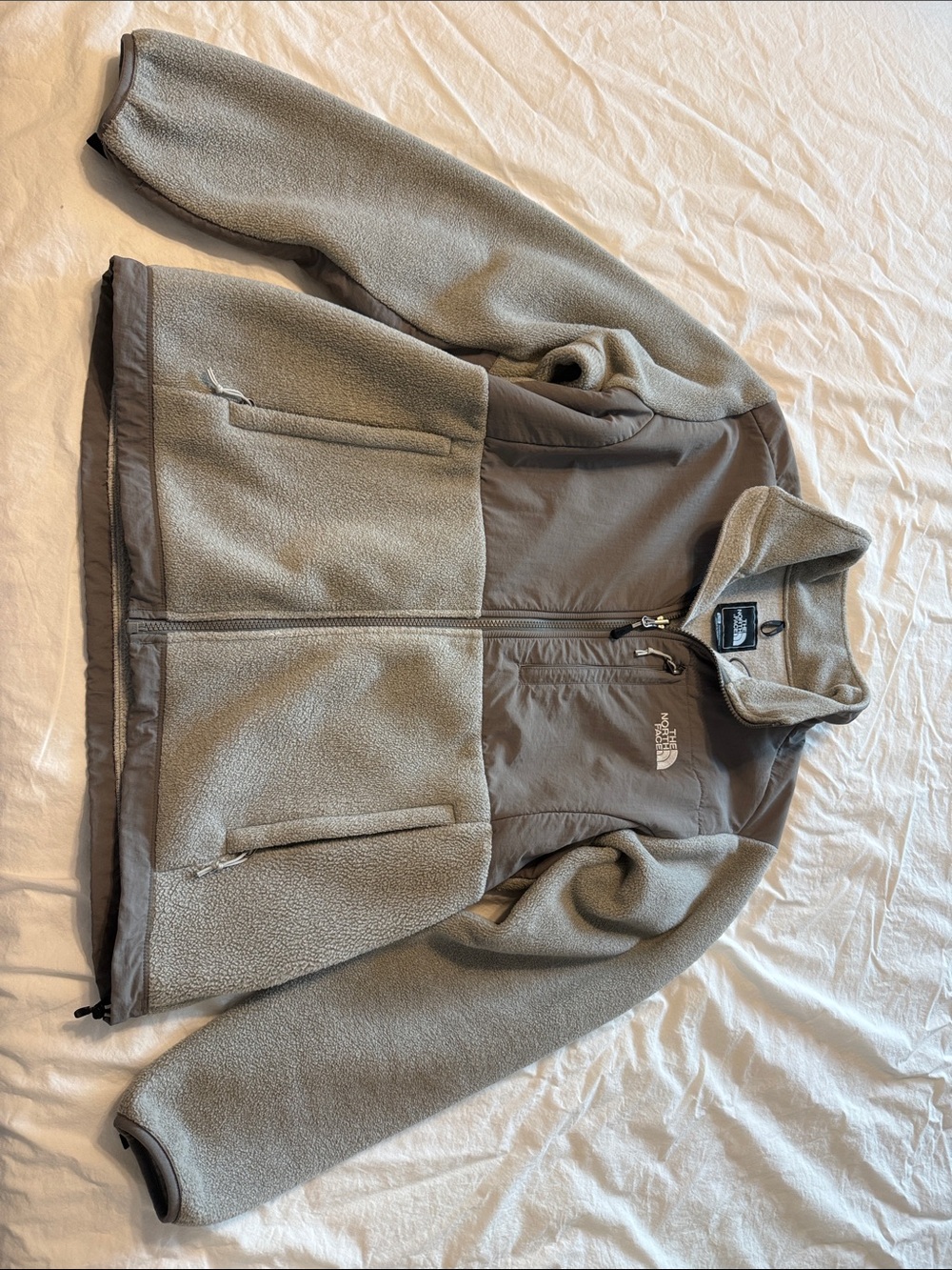The North Face Women’s Denali Light Gray Fleece Jacket - Full Zip